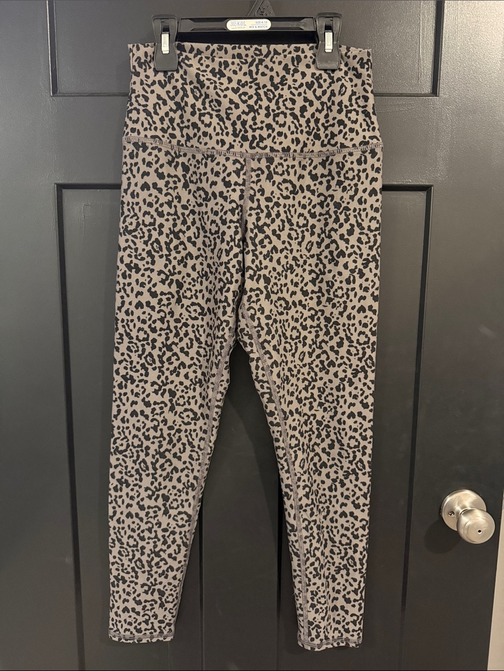 Evolution and Creation Taupe and Black Leopard Print Leggings